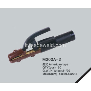 Porta elettrodo di tipo americano M200A-2 (rame completo)